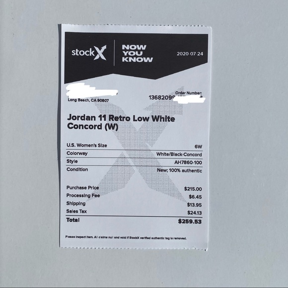 Jordan Retro 11 Low White Concord (Sold) - Picture 7 of 7